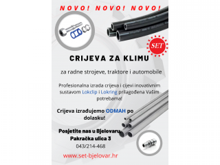 CRIJEVA ZA KLIMU Cijena CRIJEVA ZA KLIMU Cijena